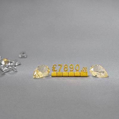 3D المعدن علامات سعر جنيه استرليني لساعات المجوهرات علامات عرض الأسعار بالتجزئة